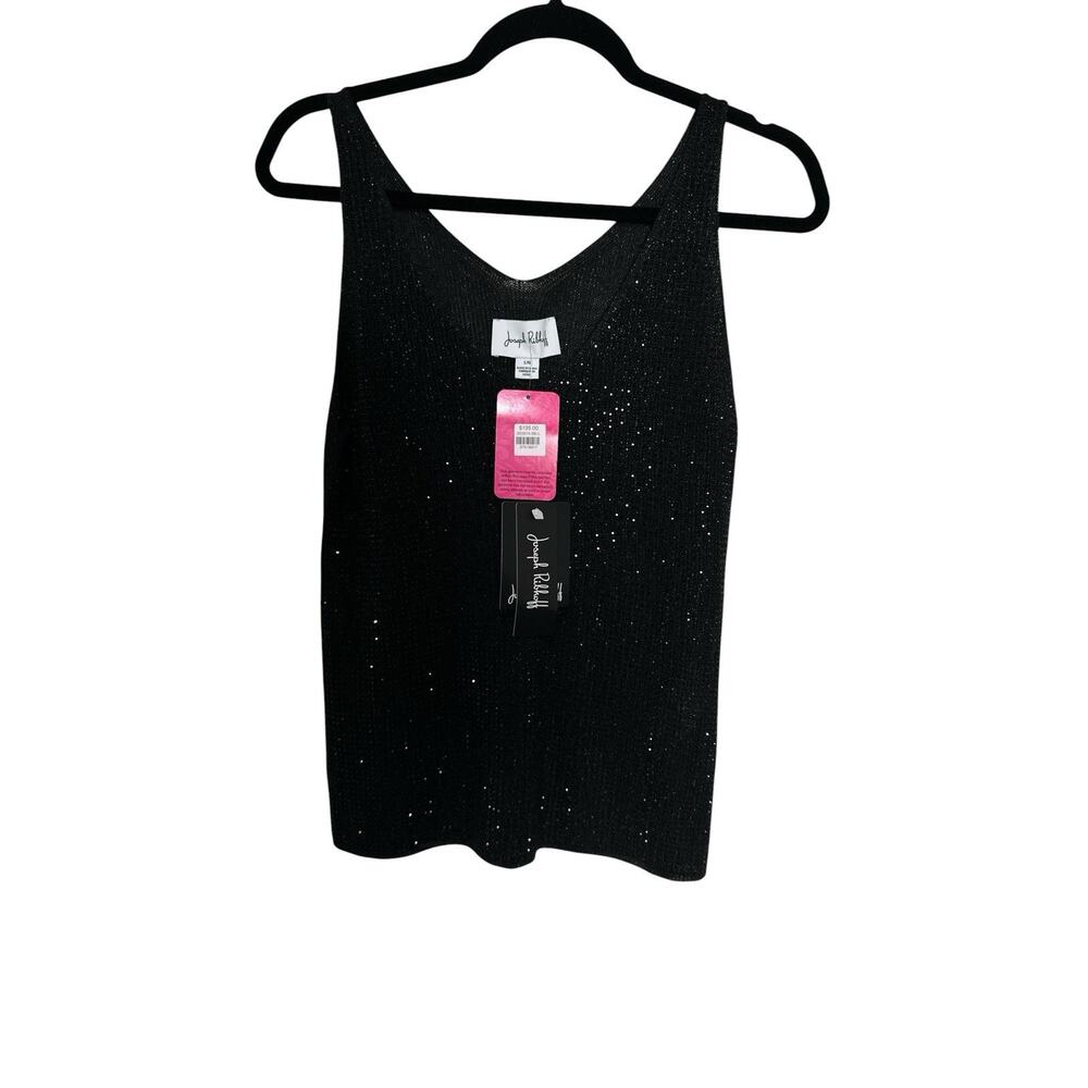 Joseph Ribkoff - Rhinestone Tank in Black Size L - Picture 3 of 8